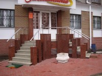 входная группа из гранита Imperial Red